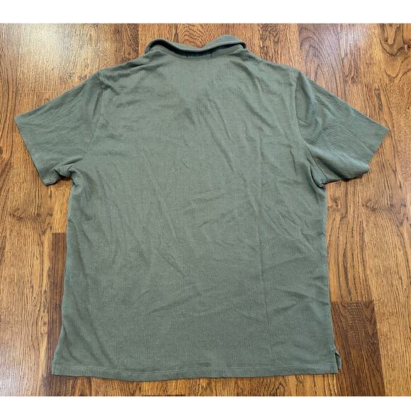 Robert Barakett Creston Jacquard Polo Shirt Green - Size Large Nordstom Fashion - Picture 2 of 7